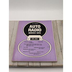 Original Sams Auto Radio Service Data Book AR-282